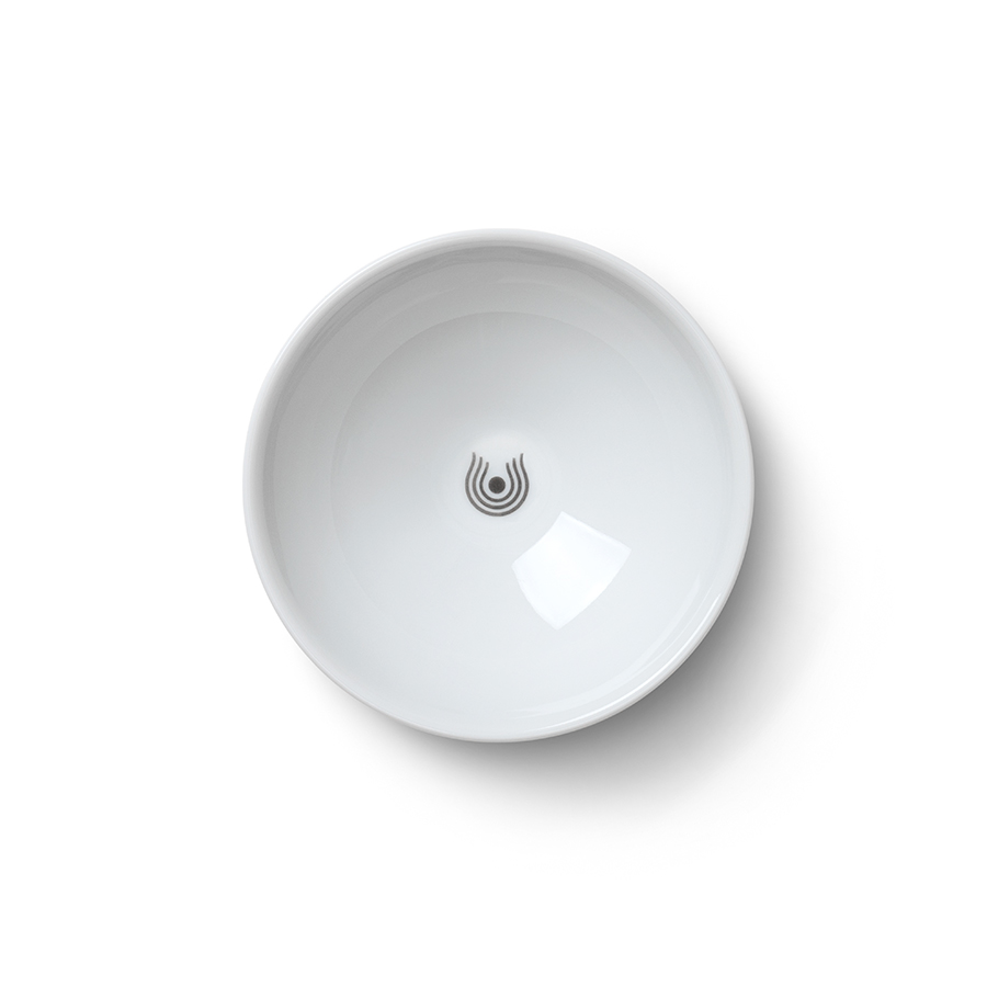 Mask bowl Dr. Hauschka Natural Skincare, white, top view