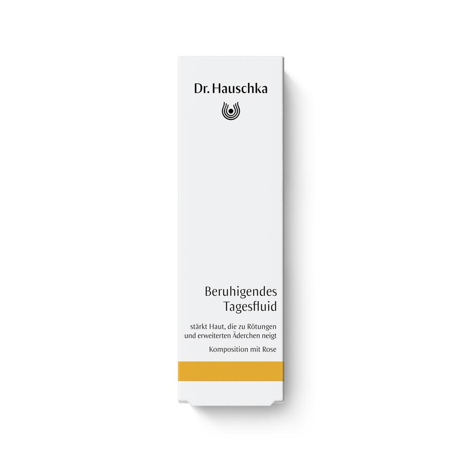 Dr. Hauschka Beruhigendes Tagesfluid: Beruhigt die empfindliche Haut Dr. Hauschka Beruhigendes Tagesfluid: Gesichtsfluid bei Rötungen im Gesicht