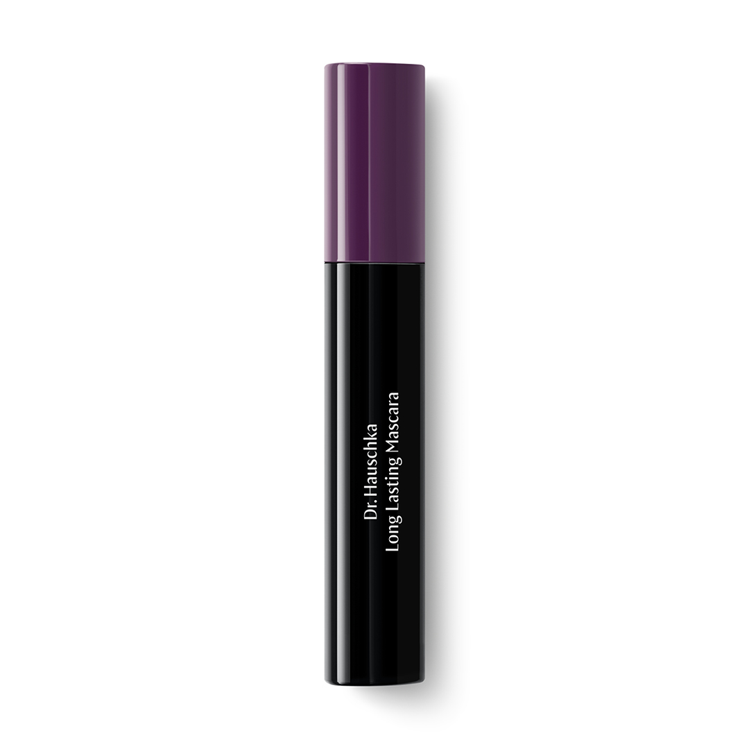 Long Lasting Mascara von Dr. Hauschka Naturkosmetik, schwarze Hülse mit violettem Deckel
