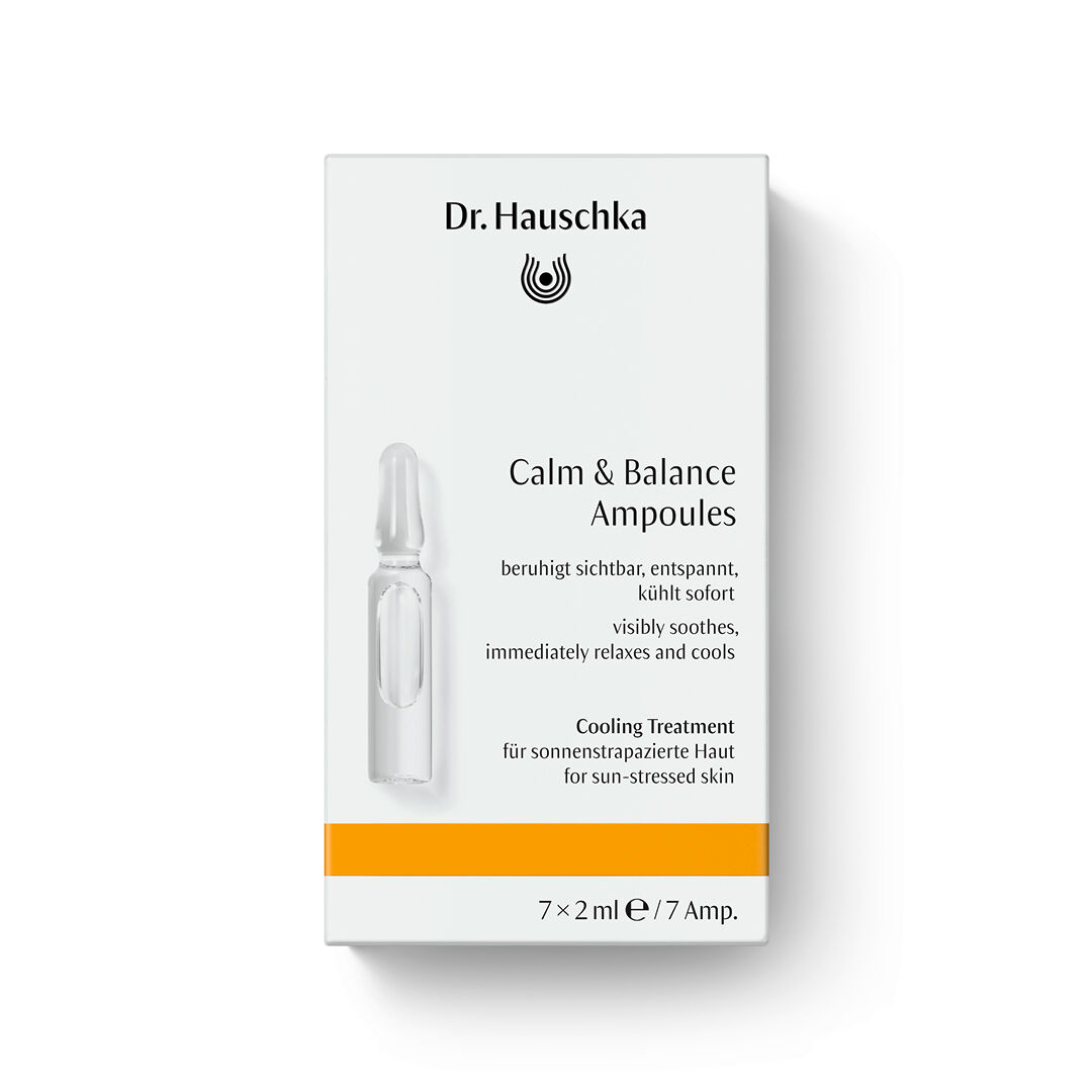 Calm & Balance Ampoules von Dr. Hauschka Naturkosmetik, kühlende Ampullenbox
