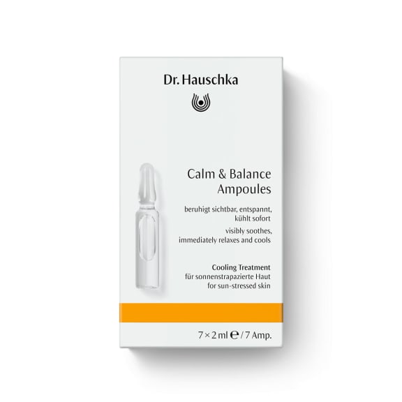 Calm & Balance Ampoules von Dr. Hauschka Naturkosmetik, kühlende Ampullenbox