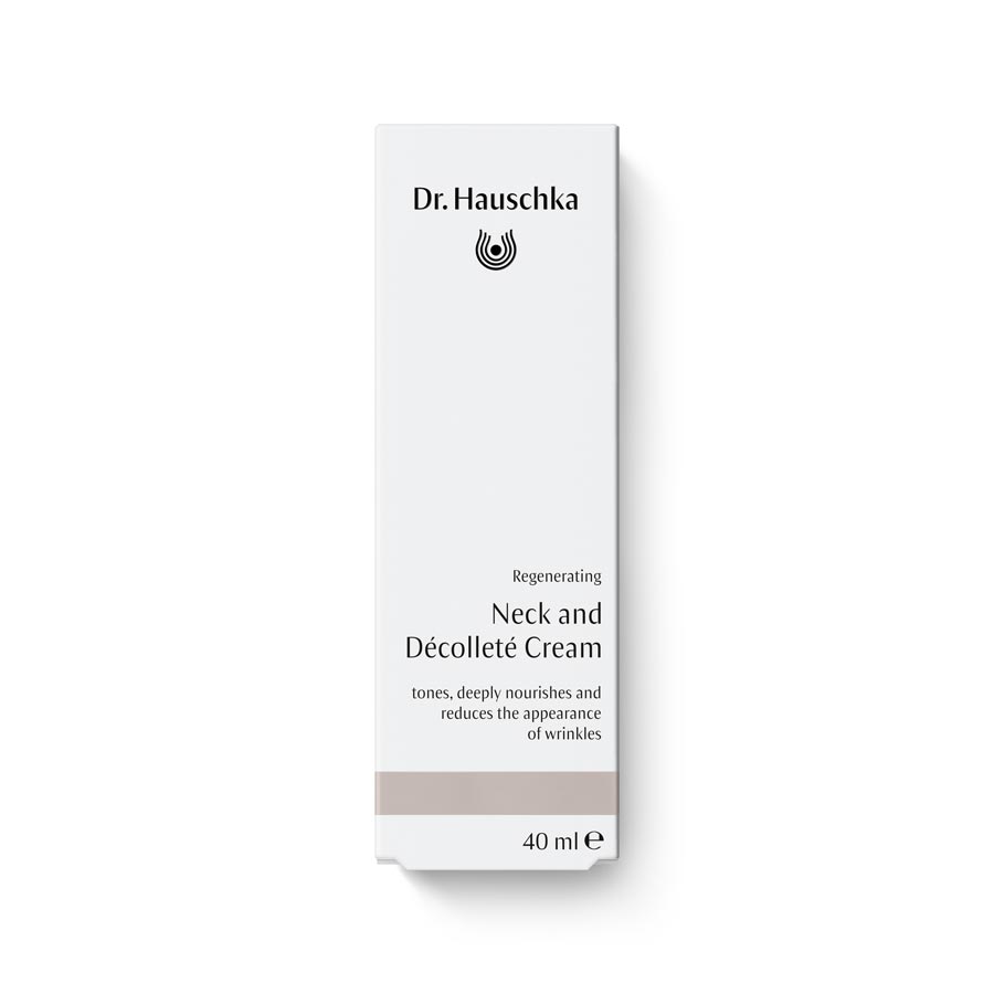 Dr. Hauschka Regenerating Neck and Décolleté Cream: Firms refines and tones mature skin Dr. Hauschka Regenerating Neck and Décolleté Cream