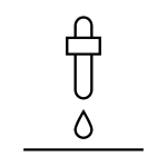 Pflegendes Tropfen-Symbol für nährende Hautpflege