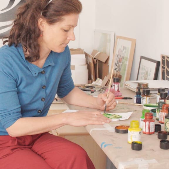 Mariken van Heugten painting witch hazel picture